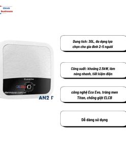 Bình nóng lạnh Ariston mã AN2RS30